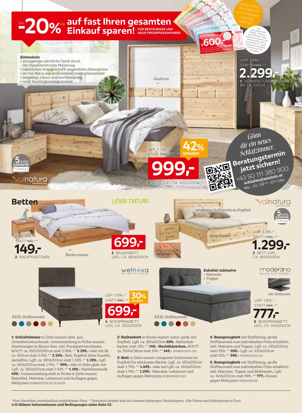 Seite 14 des XXXLutz Flugblatts – 20% Einkauf Sparen ab 09.09.2026.