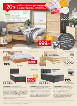 Seite 14 des XXXLutz Prospekts 20% Einkauf Sparen