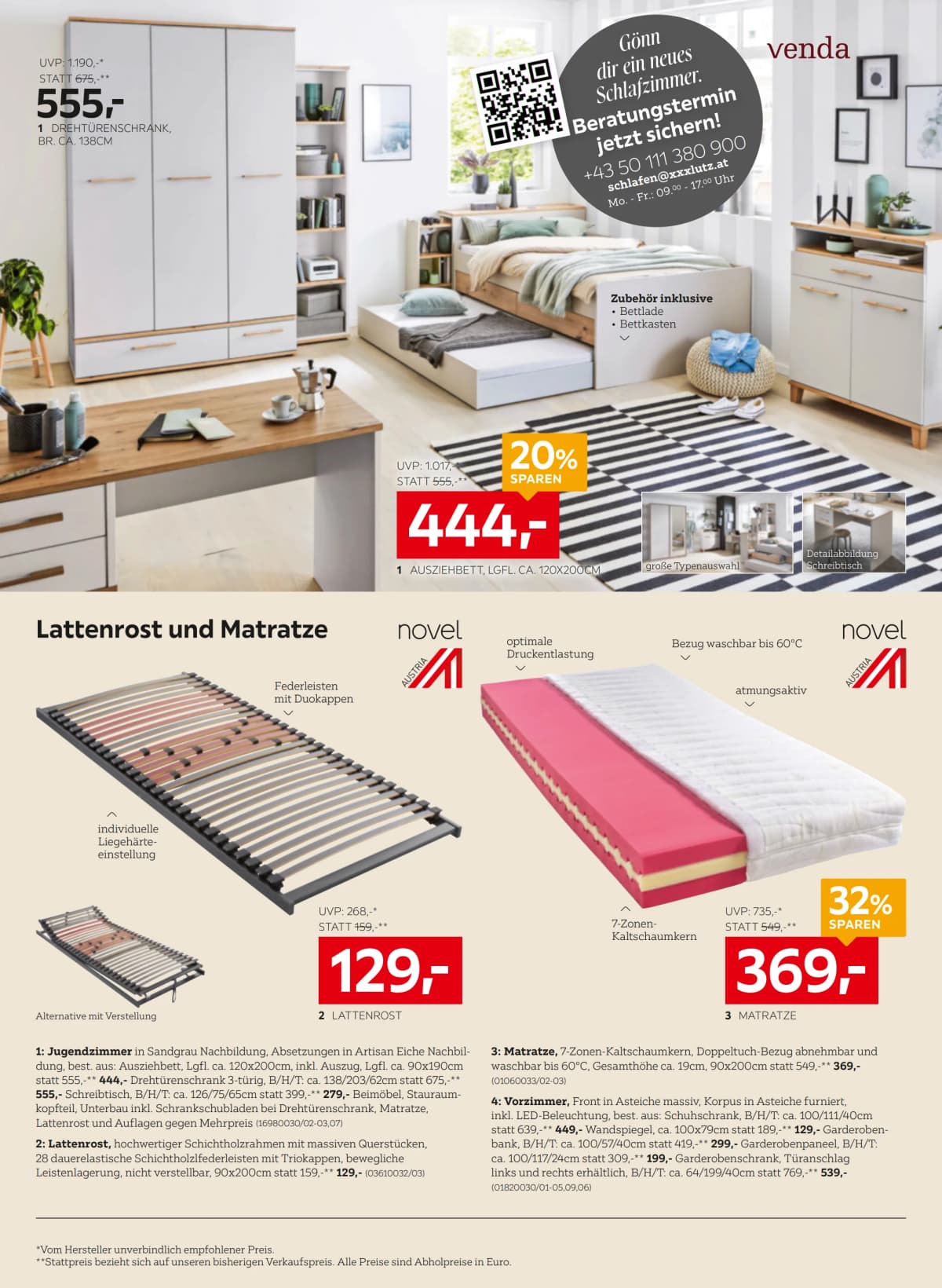 Seite 16 des XXXLutz Flugblatts – 20% Einkauf Sparen ab 09.09.2026.