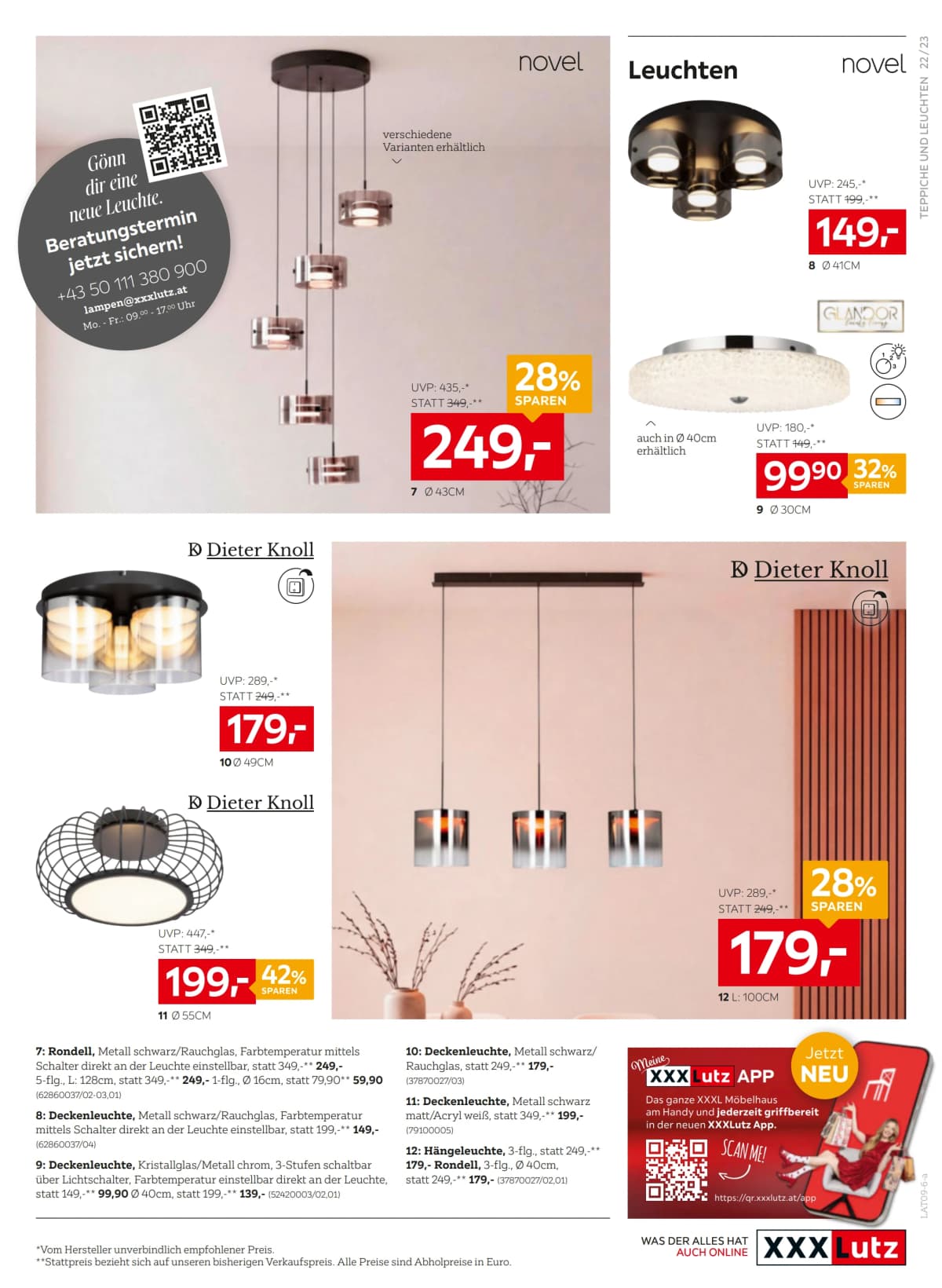 Seite 23 des XXXLutz Flugblatts – 20% Einkauf Sparen ab 09.09.2026.