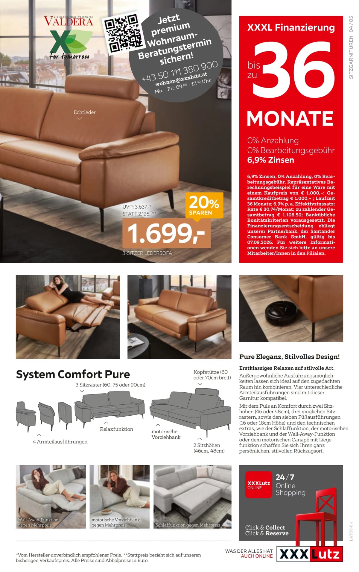 Seite 5 des XXXLutz Flugblatts – Bis zu 20% Sparen!