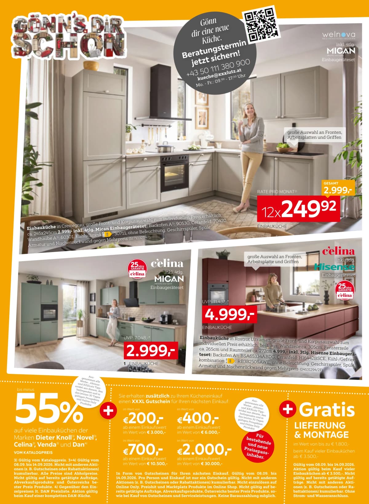 Seite 6 des XXXLutz Flugblatts – Bis zu 20% ab 08.09.2026.