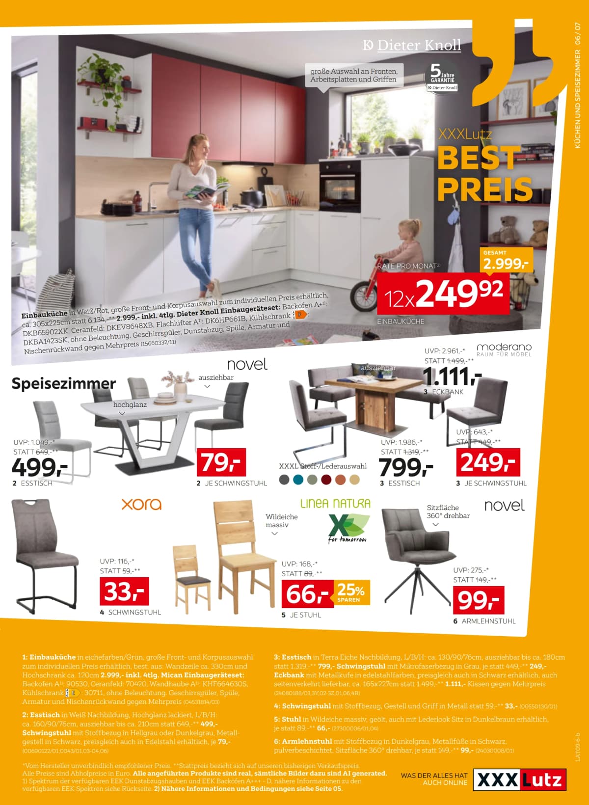 Seite 7 des XXXLutz Flugblatts – Bis zu 20% ab 08.09.2026.
