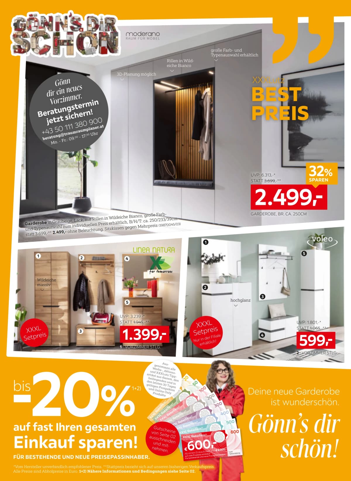 Seite 10 des XXXLutz Flugblatts – Bis zu 20% ab 08.09.2026.