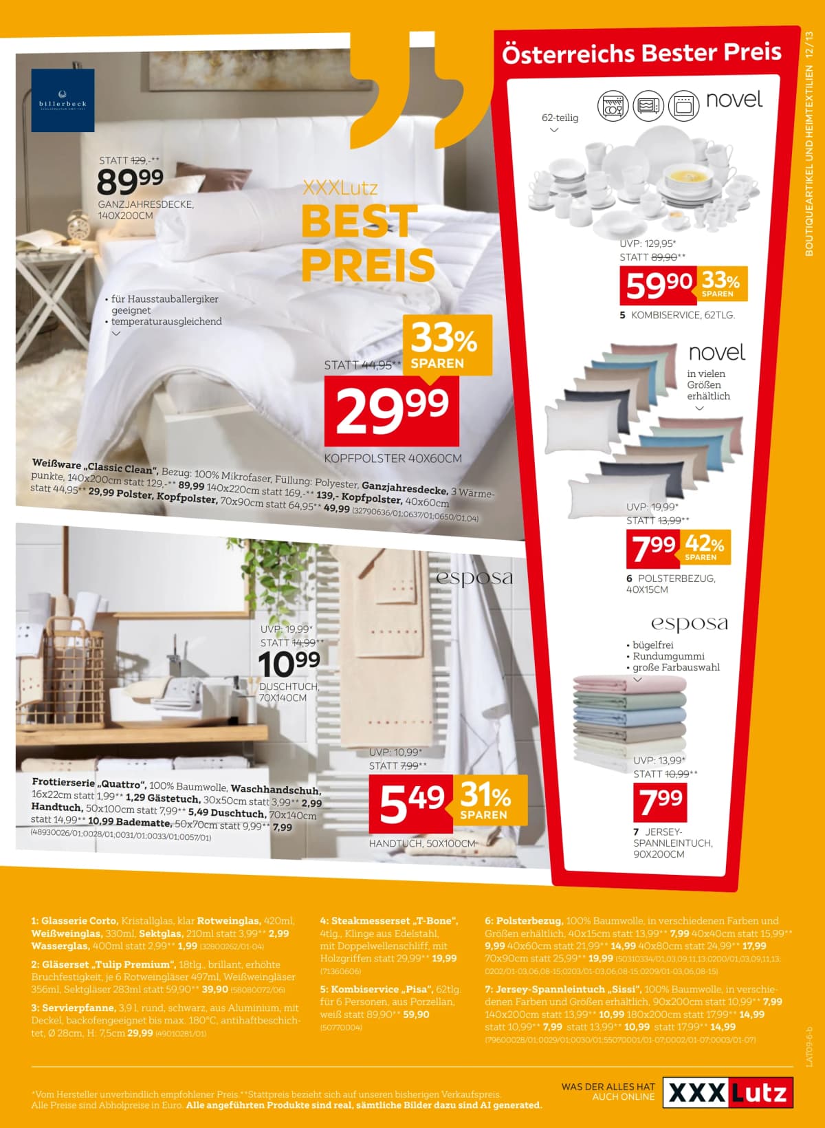 Seite 13 des XXXLutz Flugblatts – Bis zu 20% ab 08.09.2026.
