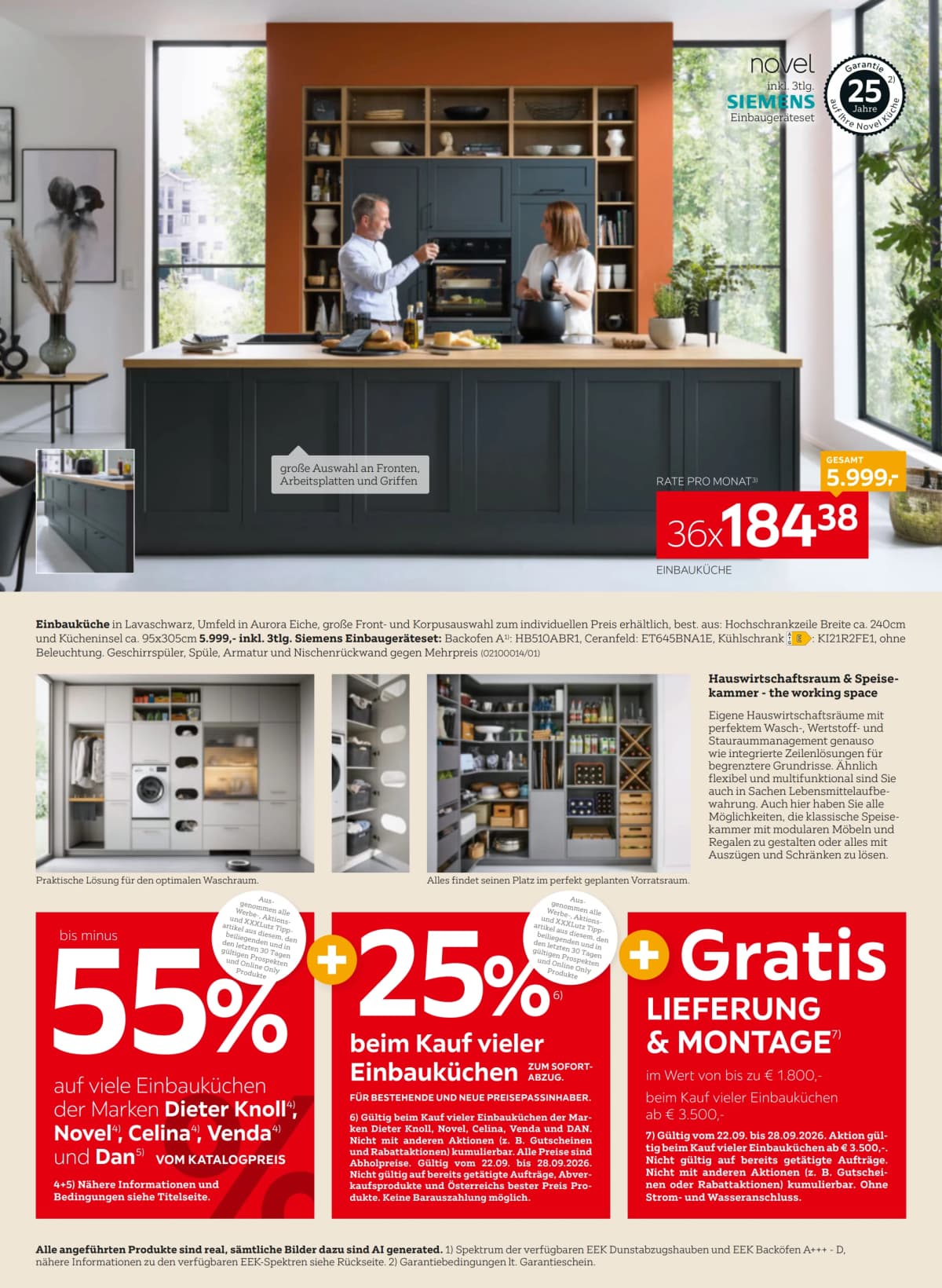 Seite 4 des XXXLutz Flugblatts – Bis minus 55%