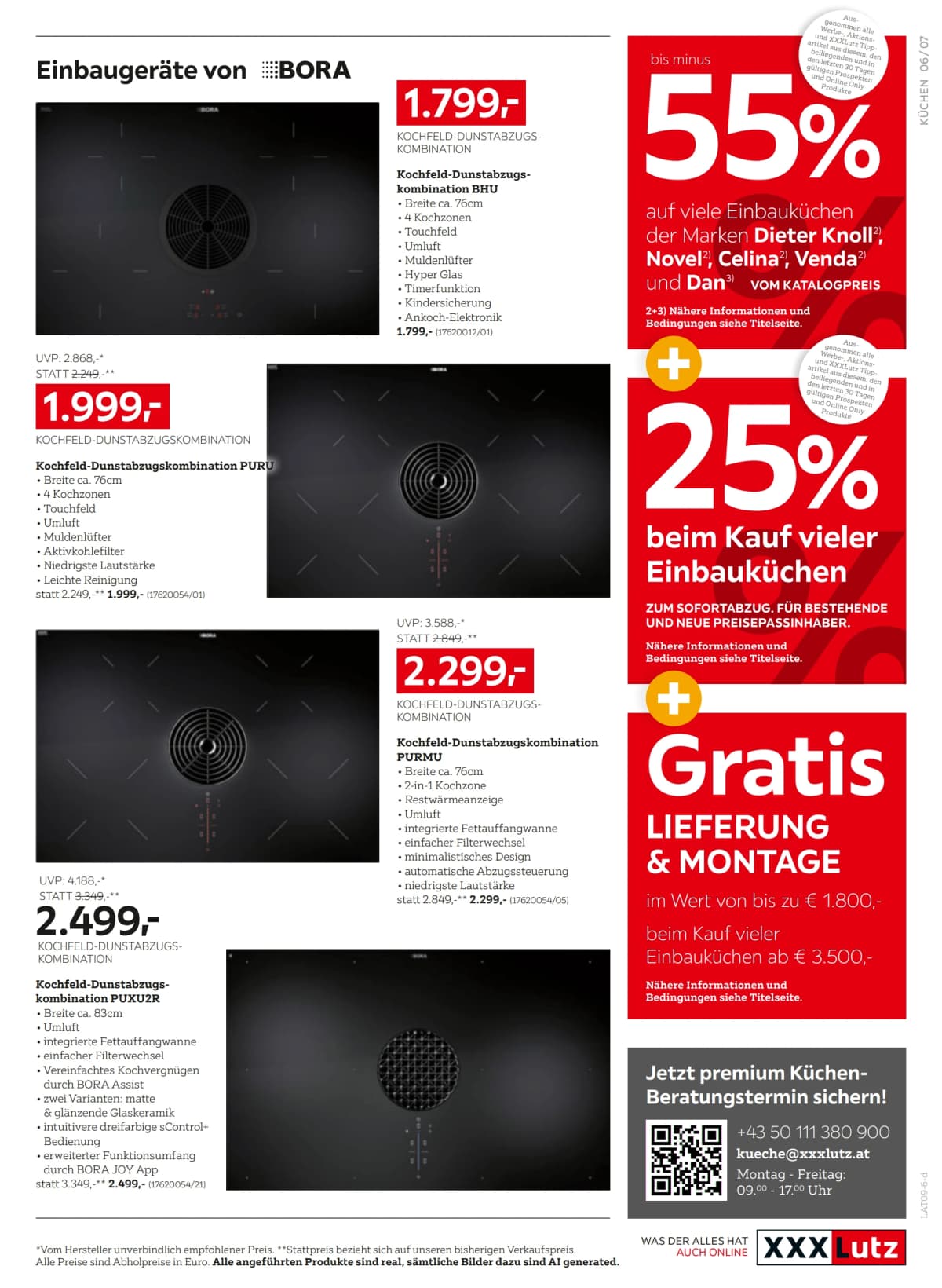 Seite 7 des XXXLutz Flugblatts – Bis minus 55%