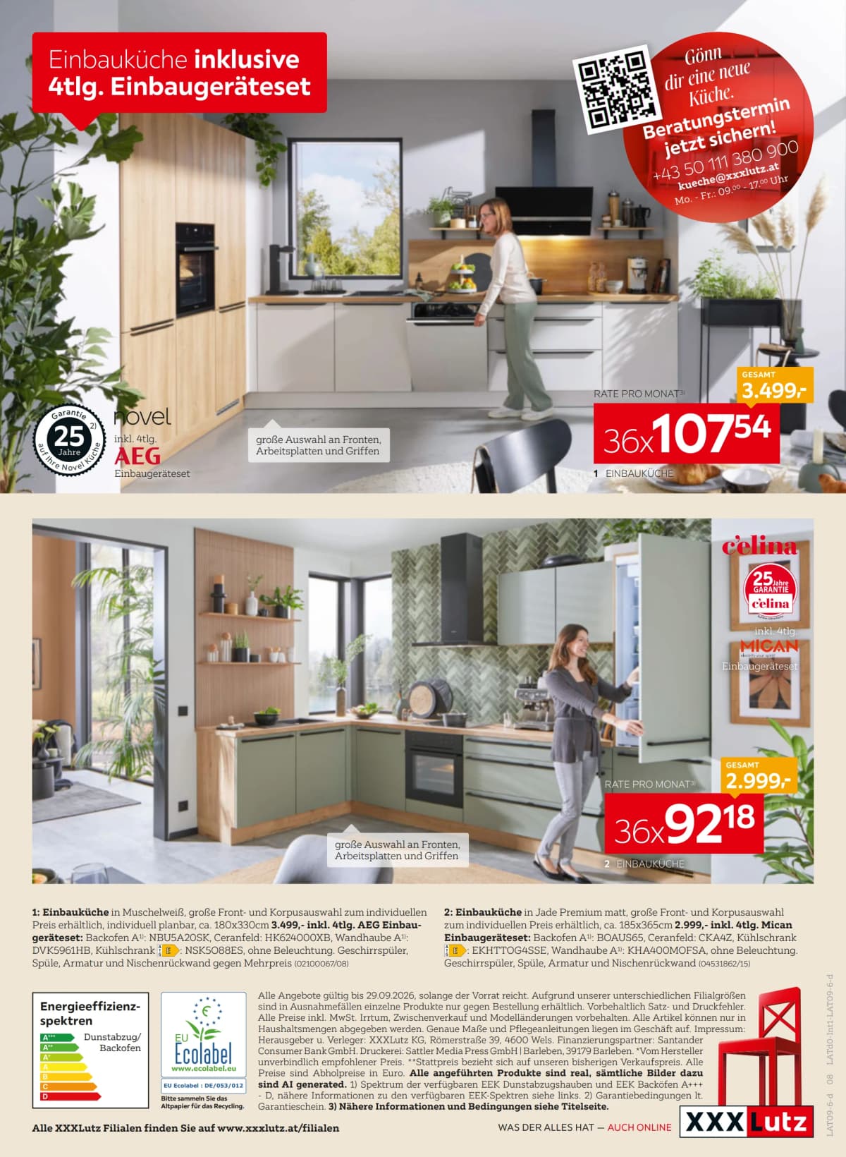 Seite 8 des XXXLutz Flugblatts – Bis minus 55%