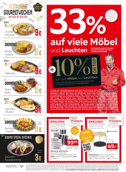 Seite 2 des XXXLutz Prospekts 33% auf viele Möbel