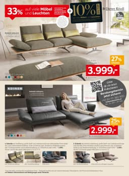 Seite 6 des XXXLutz Prospekts 33% auf viele Möbel