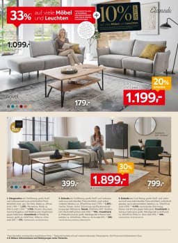 Seite 8 des XXXLutz Prospekts 33% auf viele Möbel