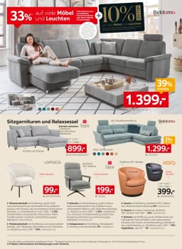 Seite 12 des XXXLutz Prospekts 33% auf viele Möbel