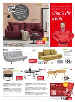 Seite 19 des XXXLutz Prospekts 33% auf viele Möbel