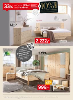 Seite 34 des XXXLutz Prospekts 33% auf viele Möbel