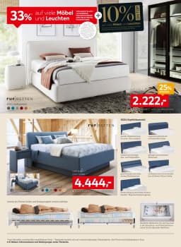 Seite 38 des XXXLutz Prospekts 33% auf viele Möbel