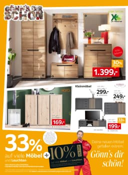 Seite 10 des XXXLutz Prospekts 33% auf viele Möbel