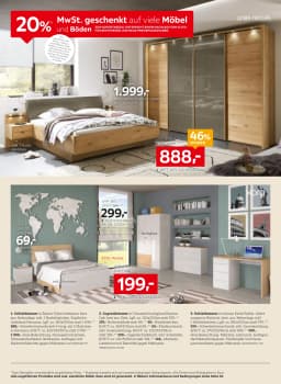 Seite 4 des XXXLutz Prospekts 20% Mwst. geschenkt