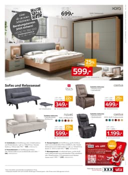 Seite 5 des XXXLutz Prospekts 20% Mwst. geschenkt