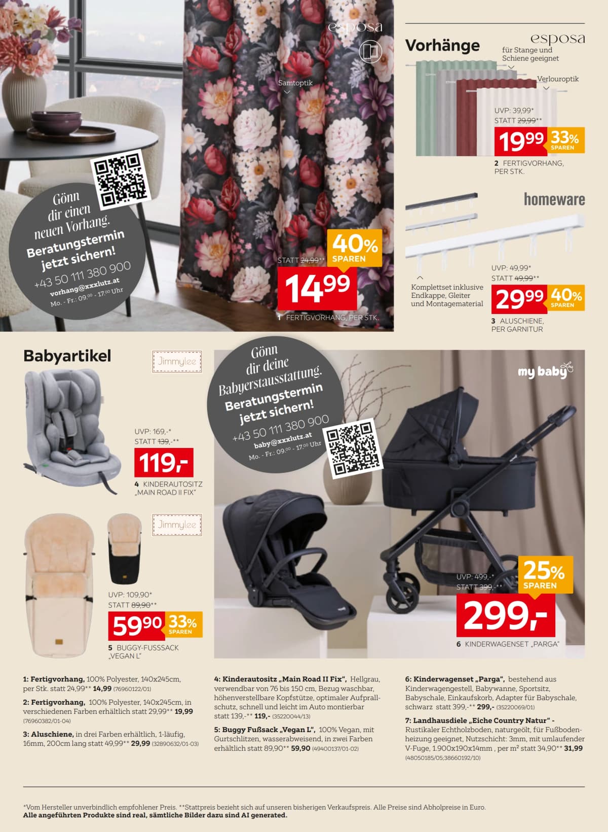 Seite 14 des XXXLutz Flugblatts – 20% Mwst. geschenkt