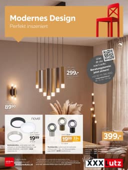 Seite 1 des XXXLutz Prospekts Modernes Design