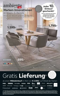 Seite 1 des XXXLutz Prospekts Gratis Lieferung