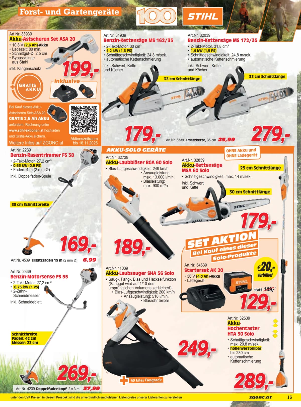 Seite 15 des Zgonc Flugblatts – September I 2026