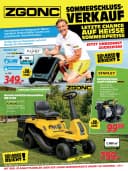 Titelblatt des Zgonc Prospekts Sommerschluss Verkauf