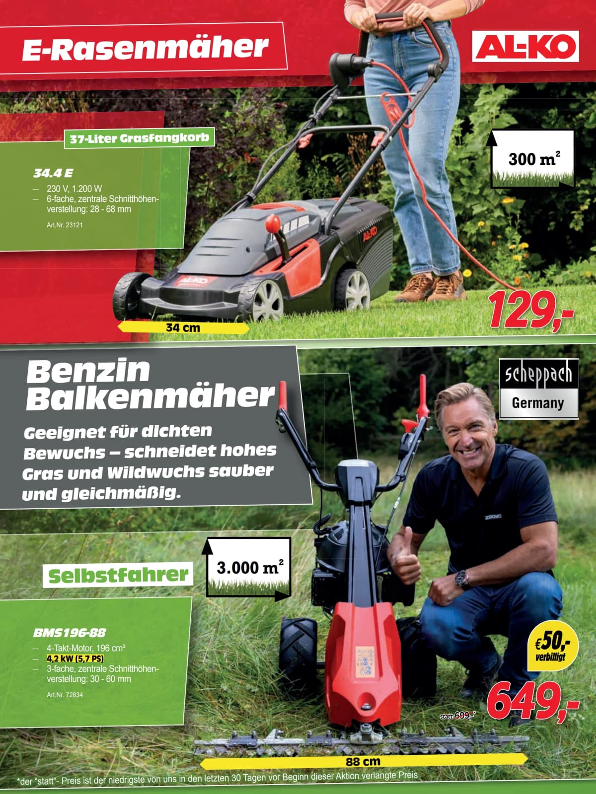 Seite 3 des Zgonc Flugblatts – Sommerschluss Verkauf ab 08.09.2026.