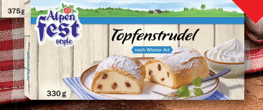 Alpenfeststyle Wiener Strudel, 330 g / 375 g – Lidl