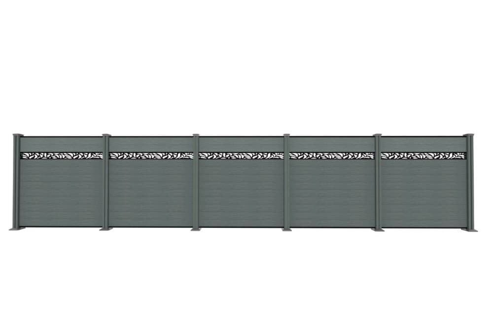 WPC-Sichtschutzzaun VALLA Aluminium-Design Hardin Angebot bei Norma