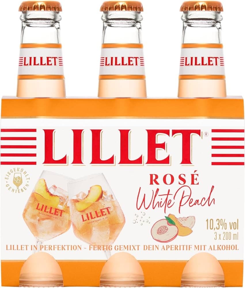 Lillet Ready to Drink White Peach oder Berry, 3 x 0.2 I – MPREIS