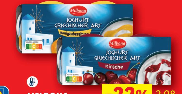 Milbona Joghurt griechischer Art 4x 150 g Angebot bei Lidl