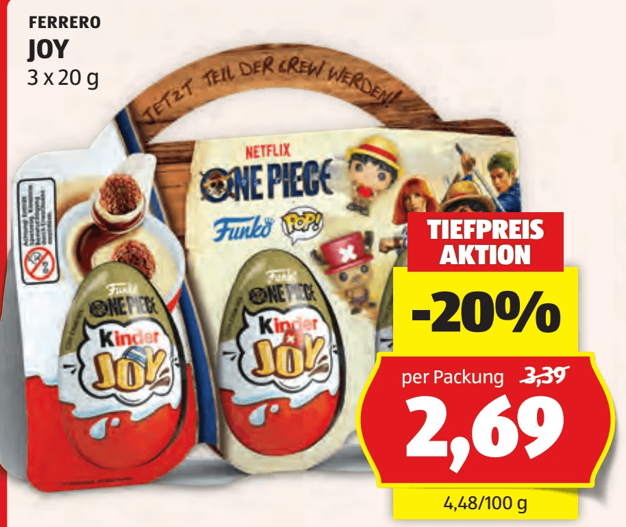 Joy, 3 x 20 g Ferrero – Hofer
