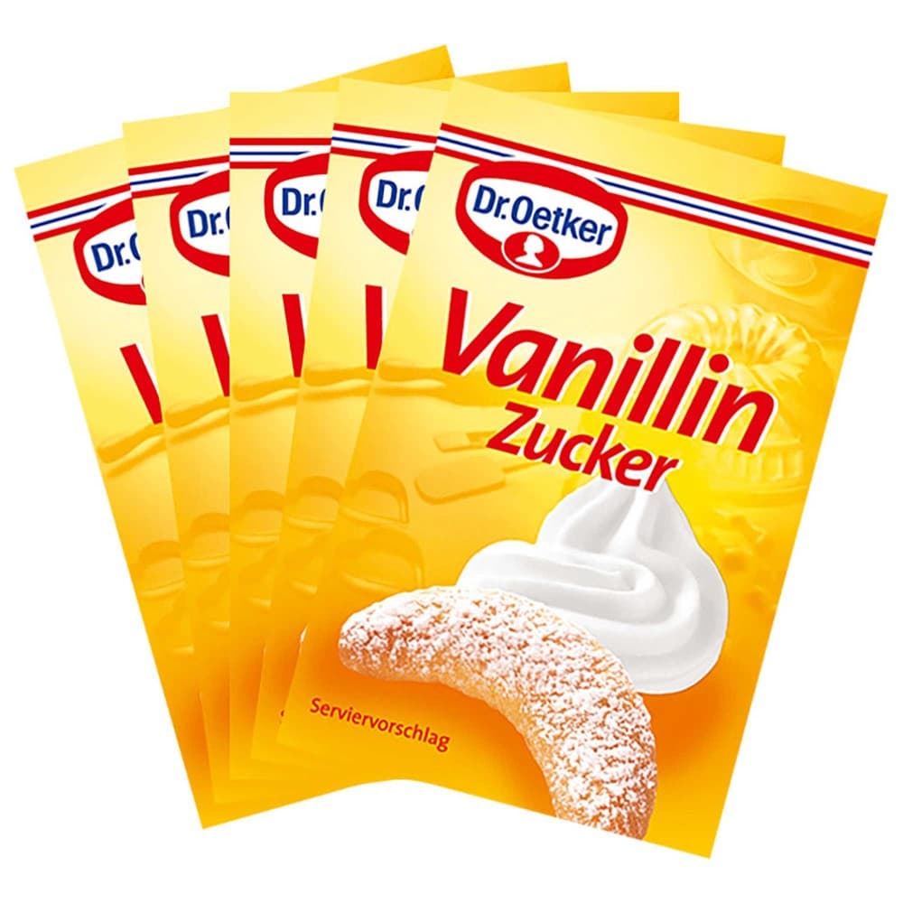 Dr. Oetker Vanillinzucker, 5 Stück Packung – Adeg