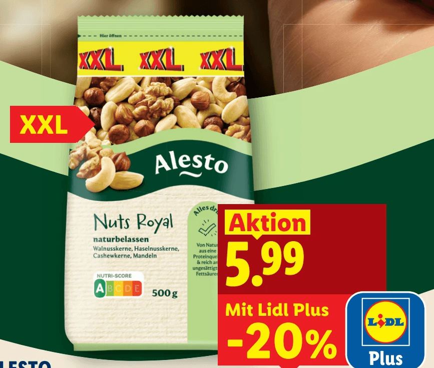 Nuts Royal, 500 g Alesto – Lidl