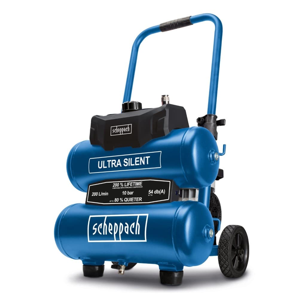 2-Zylinder-Leise-Stand Kompressor HC20Si-Twin 2 x 10 Liter SCHEPPACH Angebot bei Zgonc