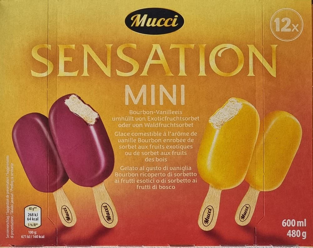Mini Stieleis Frucht Sensation Mini 600 ml Mucci Angebot bei Hofer
