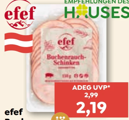 Buchenrauchschinken, 150 g – Adeg