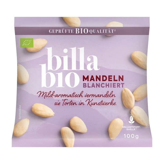 billa bio Mandeln blanchiert, 100 g – Adeg