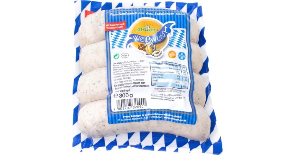 Ablinger Münchner Weißwurst, 600 g Packung – Billa