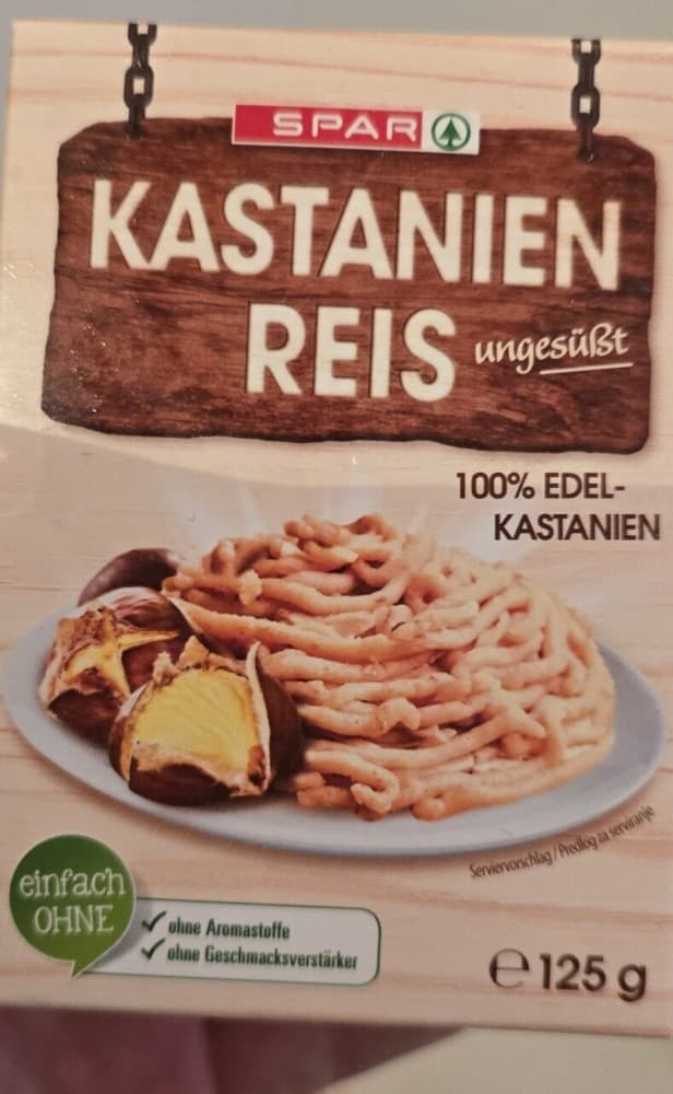 SPAR Maronipüree oder Kastanienreis, 125-250 g Packung – Interspar