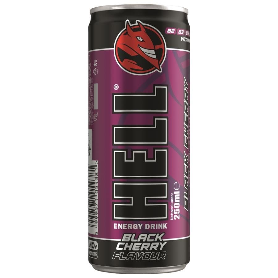 Hell Energy Drink Classic oder Hell Black Cherry, 0,25-Liter-Dose – Interspar