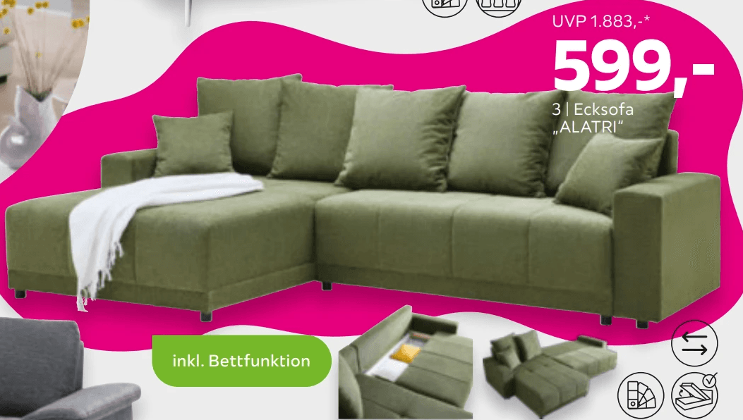 Ecksofa „ALATRI“ – Mömax