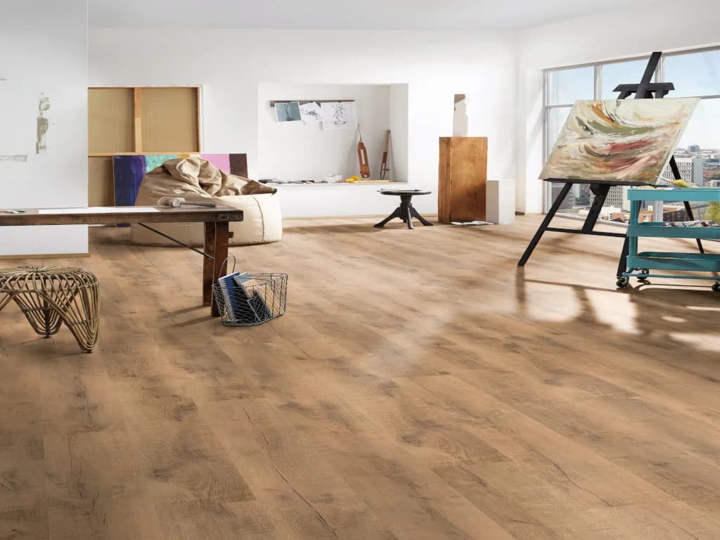 Laminat Gold Volcano Oak, 128,5 x 24,2 cm, 1 Paket = 2,80 m² – Bauhaus