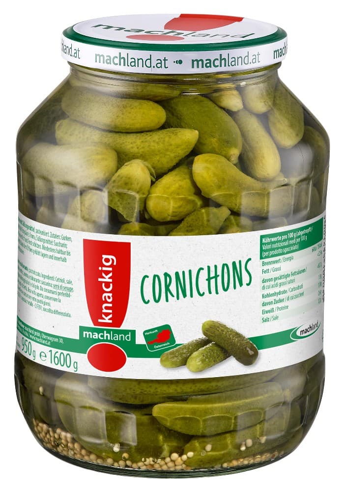 Machland Delikatess-Gurken od. Cornichons, 330 g–670 g – Billa