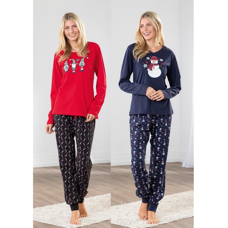Pyjama-Set für Damen, Größen M (40/42) – XL (48/50) ElleNor – Norma