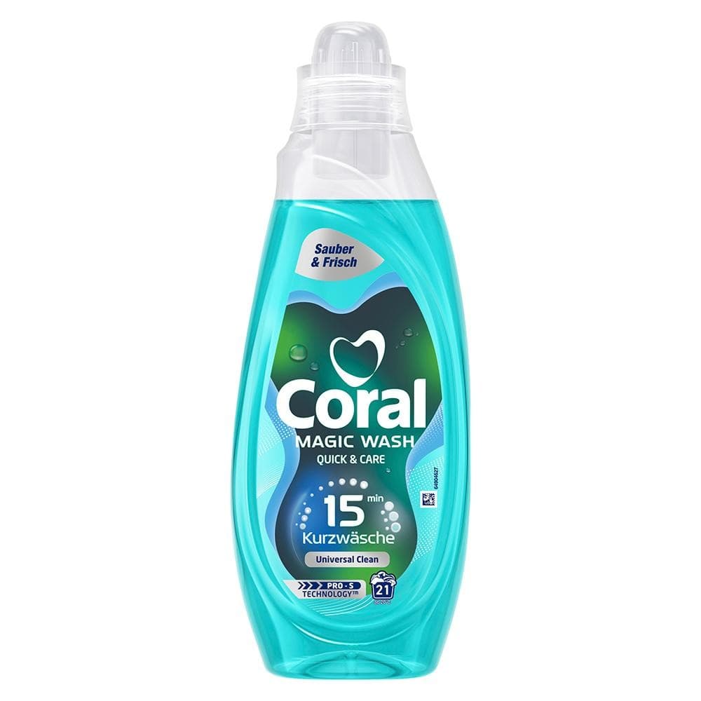 Coral Feinwaschmittel Flüssig oder Coral Magic Universal, 25 WG oder 21 WG – Spar
