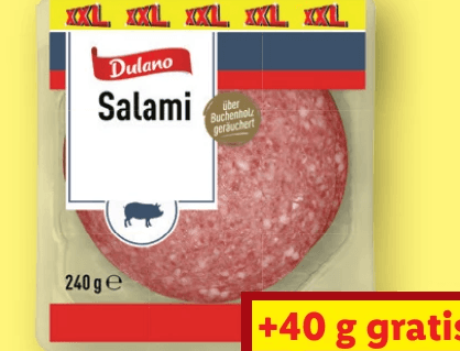 DULANO Salami in Scheiben, 240 g – Lidl