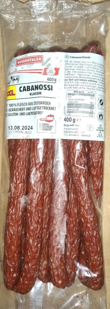 Wiesentaler Cabanossi Klassik 400 g Angebot bei Lidl