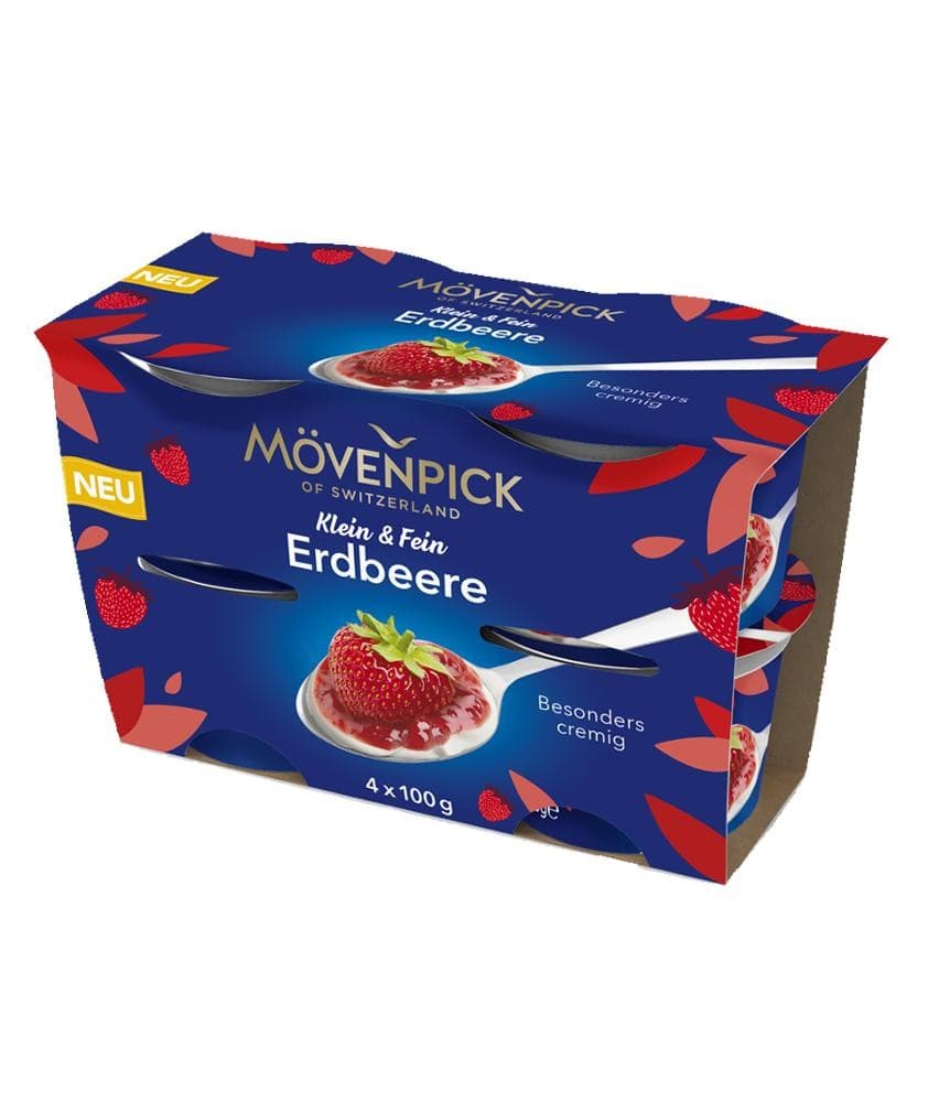 Klein & Fein Feinjoghurt/Pudding, 4x100 g MÖVENPICK – Norma